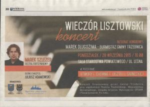 <b> Concert preview in  Panorama Trzebnicka (local weekly) 25th September  2015.</b>